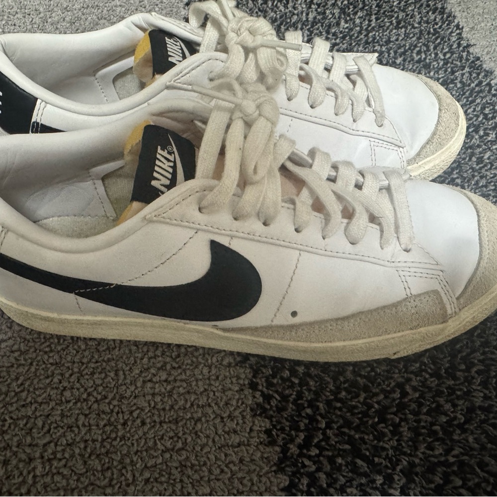 Nike White and Black Blazers